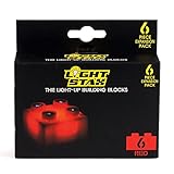 Light Stax LED Light-Up Building Blocks 6-Piece Expansion Pack: Red
