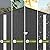 COMHOMA Shed Outdoor Storage Shed Metal,Lockable Doors Tool Sheds with Sloping Roof,Steel Garden Shed with Air Vent for Backyard,Patio,Lawn,Poolside(Grey,6'x4')