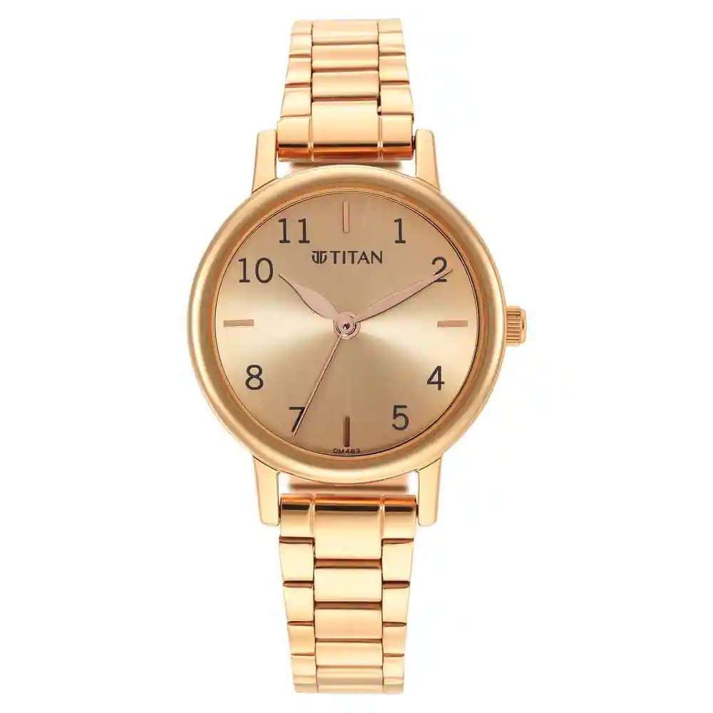 Titan Karishma Rose Gold Dial Analog Stainless Steel Strap Watch for Women-NS2678WM01 (B0BQRRCVK4) Amazon Price History, Amazon Price Tracker