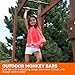 SUNSHINE FARMRE 21 Inch Monkey Bars Kit Playground Monkey Bar Ladder Rungs for Backyard Kids Indoor Outdoor Metal Monkey Bars Swing Set Playset Accessories (12 Pcs, Green)