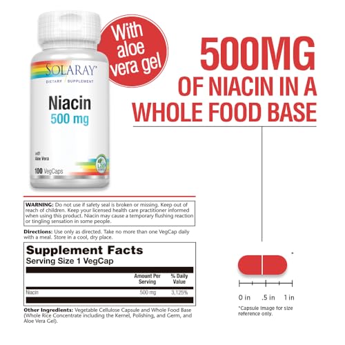 SOLARAY 076280043631 Niacin Supplement