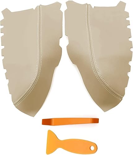 Miniatura 9 de GXARTS 2 fundas de cuero para reposabrazos de puerta delantera, compatibles con Honda Pilot 2009 2010 2011 2012 2013 2014 2015 gris