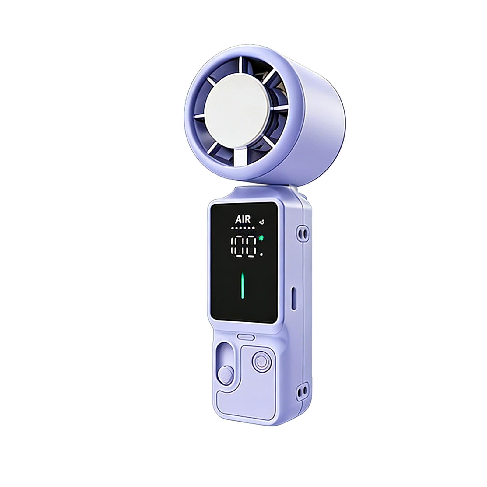 CUNZJIA 100 Speed Adjustable Handheld Cooling Device with Semiconductor Ice Plate and Foldable Handle for Outdoor Home Use