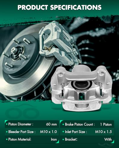 Image of SCITOO 18B5270 Front Left Disc Brake Caliper w /Bracket for Buick for Allure /for Cascada /for Lacrosse /for Regal,for Cadillac for ELR,for Chevy for Equinox /for Impala /for Malibu,for GMC for Terrain