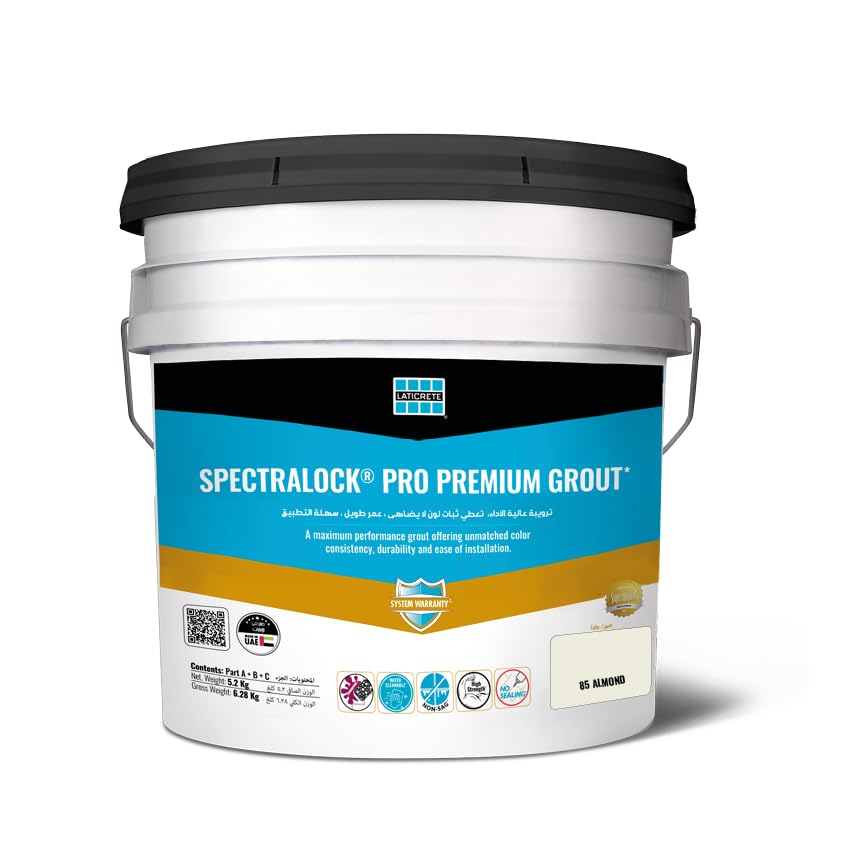 LATICRETE Spectralock Pro Premium Grout, tile glue for joints, Easy to use Epoxy grout 5.2 kg, color - 85 Almond