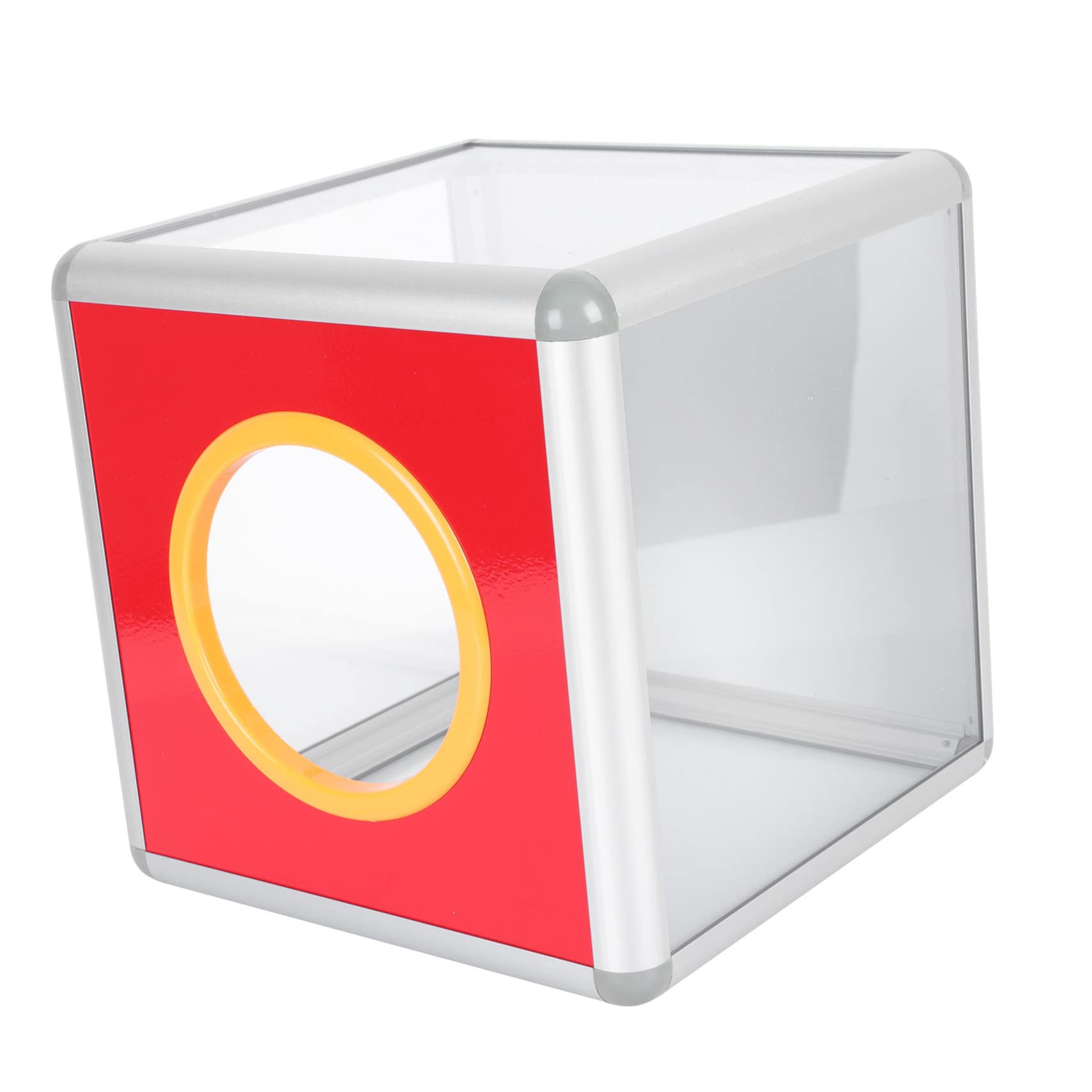 STOBOK 1pc Lottery Box Survey Lockable Box Clear Ballot Box Tip Box Donation Box with Lock Suggestion Box with Lock Cloth Storage Bins Transparent Raffle Box Fundraising Storage Box Clip