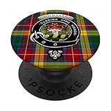 Buchanan Clan Badge and Tartan PopSockets Swappable PopGrip