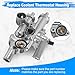 WMPHE Upgraded Aluminium Engine Coolant Thermostat Housing Compatible with Chrysler 200 Sebring Dodge Avenger Caliber Journey Jeep Compass Patriot 2.4L 2007-2020, Replacement for 68003582AB 902-319