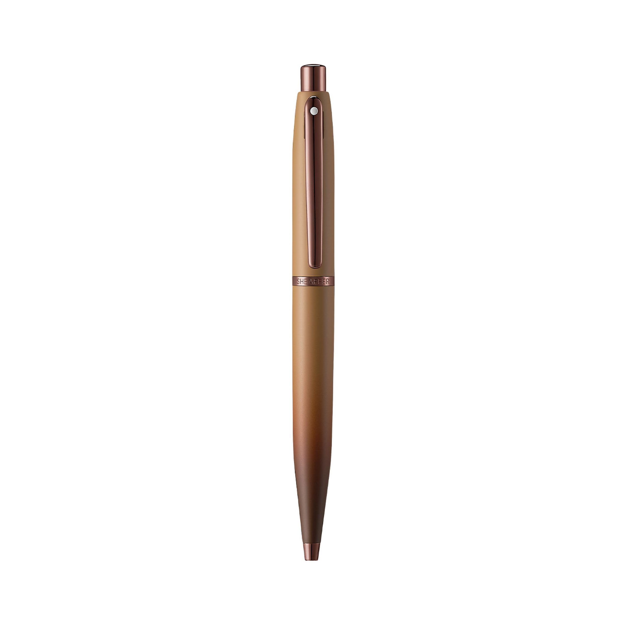 Sheaffer VFM Kugelschreiber 9428 Coffee Edition Braun Matt – Premium-Kugelschreiber mit PVD-Applikationen, Druckmechanik, nachfüllbar, inkl. Geschenkbox, eleganter Schreibstift