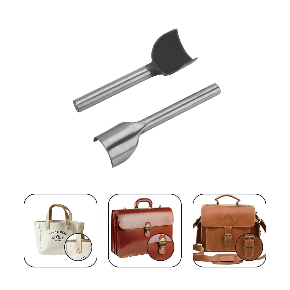 Leopacat Leather Half Round Cutter,Punch Belt End Cutter for End Processing of Wallet leather strap cutter for Perforazione Home Leather Sewing Semicircle Craft Arc Shaped DIY Set 10-40mm 7Pcs - Image 2