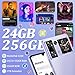 CUBOT P90 Smartphone Ohne Vertrag Android 15, 24GB RAM+256GB ROM Handy Ohne Vertrag G100, 6.88" 120Hz Display Simlockfreie Handys, 1.72" Hinterer Touchscreen, 64MP, 5100mAh, NFC/Face ID/Fingerabdruck