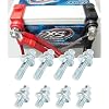 bylikeho 4 Pairs 3/8 Side Post Battery Terminal Bolt,Car Accessories Battery Side Post Extender Stud,2 Different Lengths Battery Binding Post Extender Stud Kit,Suitable for Cars,Vehicles,etc
