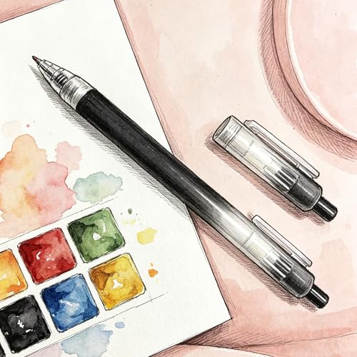 Bolígrafos retráctiles de gel Fengtaiyuan, 0.5mm, tinta negra, pack de 18 miniatura 6