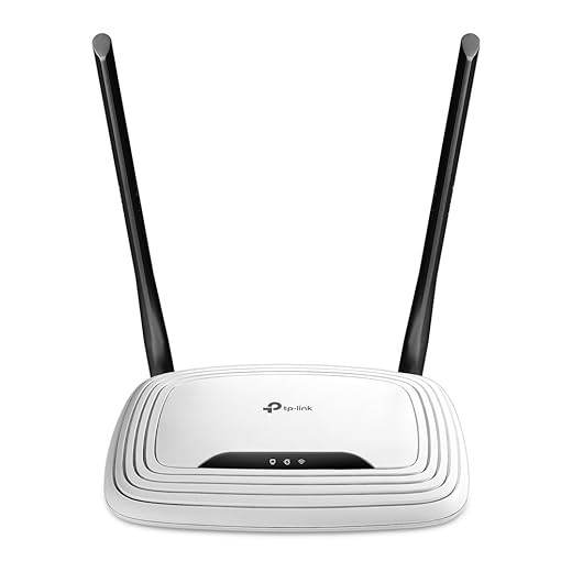 TP-Link TL-WR841N N300 WLAN Router, 300Mbit/s-WLAN, Nur 2,4 GHz, single band, unterstützt keine DSL-Funktion, empfohlen für Wohnungen mit 1-2 Zimmern