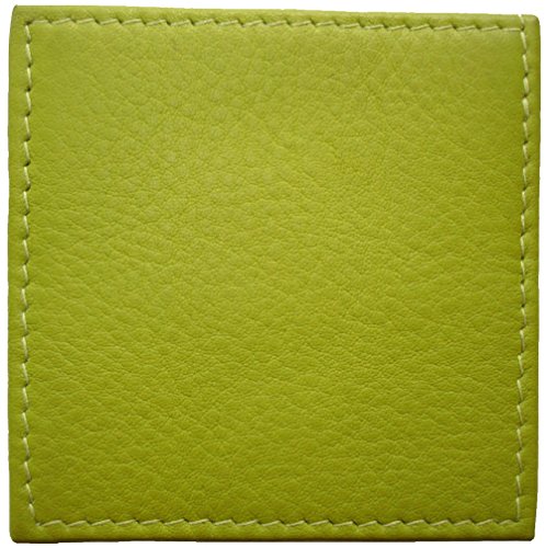 Preisvergleich Produktbild Josephine Osthoff Handtaschen-Manufaktur Leder Geldbörse Caré - Limone - mit Wiener Schachtel handgefertigter Geldbeutel Münzbox Portemonnaie