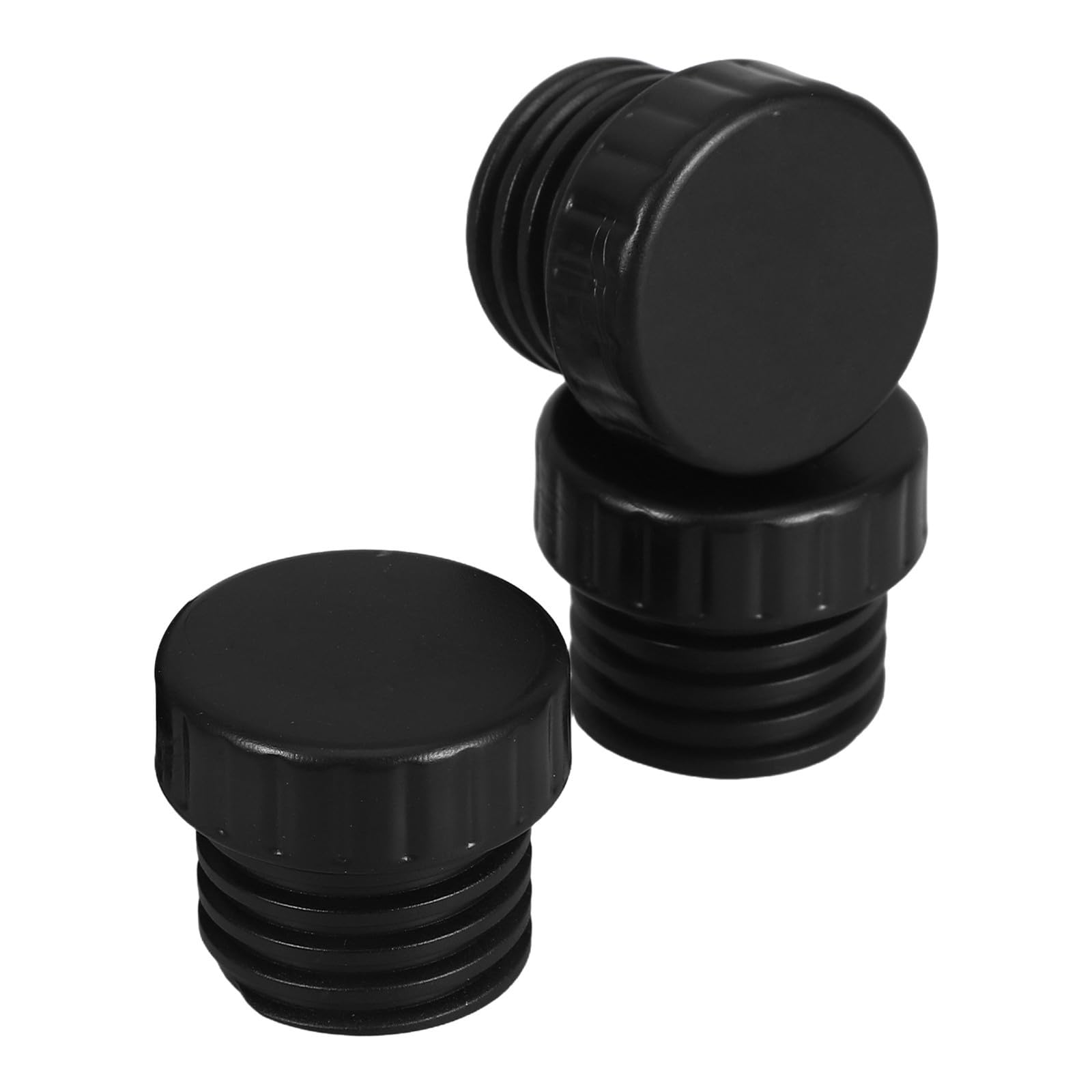 3pcs Light Socket Safety Cap Covers for String Lights, Black Plastic