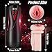 Male Sex Toys Vibrating Masturbator,Male Masturbator Automatic Pocket Pussy with LCD Display & Lifelike Vagina Powerful 9 Vibration & 5 Suction Modes, Mens Vibrator for Sex Blowjob Pleasure