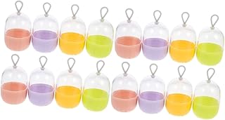 FRCOLOR 16 Peças Caixa De Armazenamento De Ovos De Beleza Esponja De Maquiagem Cotonetes Para Maquiagem Esponjas De Beleza Remoção De Maquiagem Recipiente De Esponja Facial Para Esponja