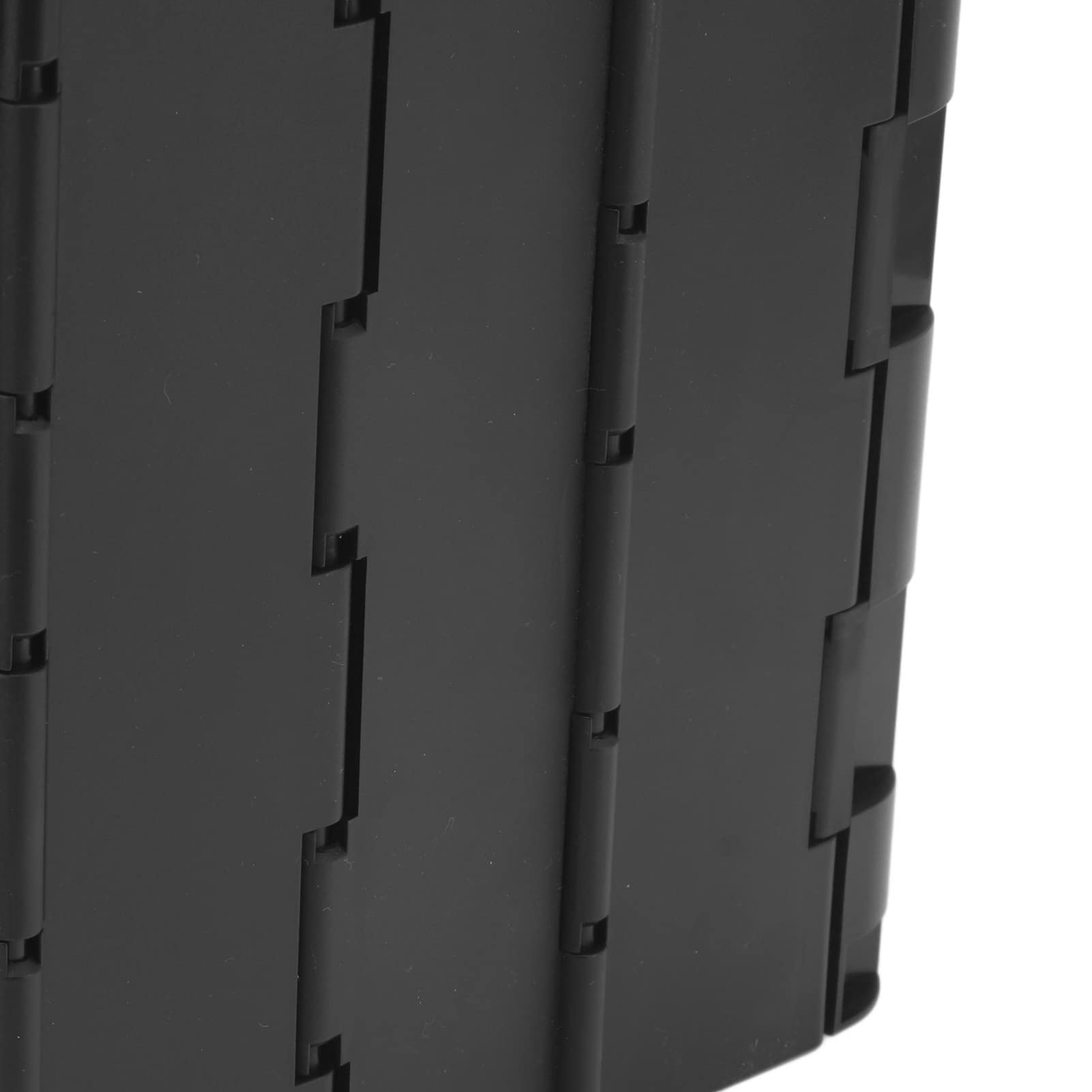 Inodoro de Viaje Plegable, Orinal Portátil Cómodo para Sentarse con Tapa para Adultos que Acampan, Soporte de Carga Fuerte (Negro)