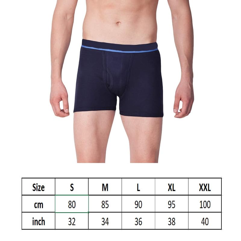 Image of INNERO Men's Long Trunk, Multicolor Outer Elastic Underwear for Men