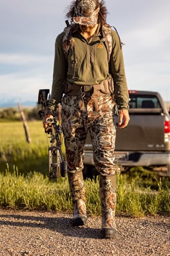 First Lite Men's Kiln Quarter-Zip - Merino Wool Midweight Camo Hunting Base Layer4