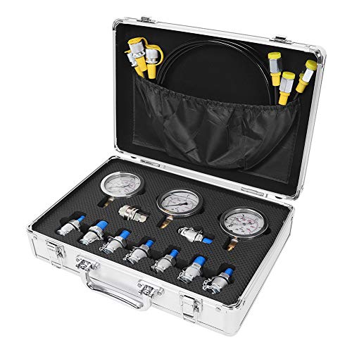 Kit de manomètre hydraulique pour pelles de chantier et ses 3 jauges