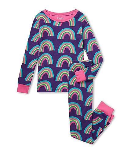 Hatley Girl's Giant Rainbows Cotton Pajama Set (Toddler/Little Kids/Big Kids)