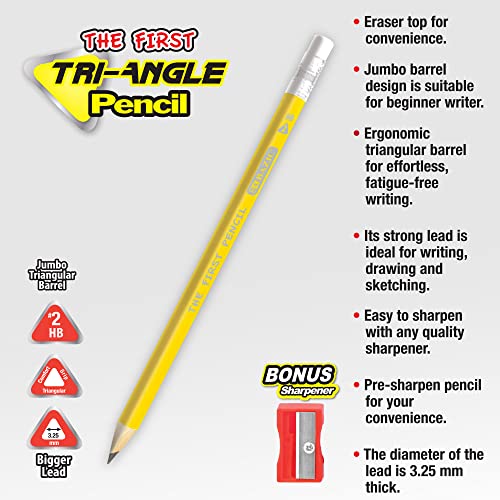 Lápices BAZIC The First Tri-Angle Jumbo 3 Count Pack miniatura 7