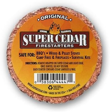 SUPER CEDAR FIRESTARTERS - 100 unidades