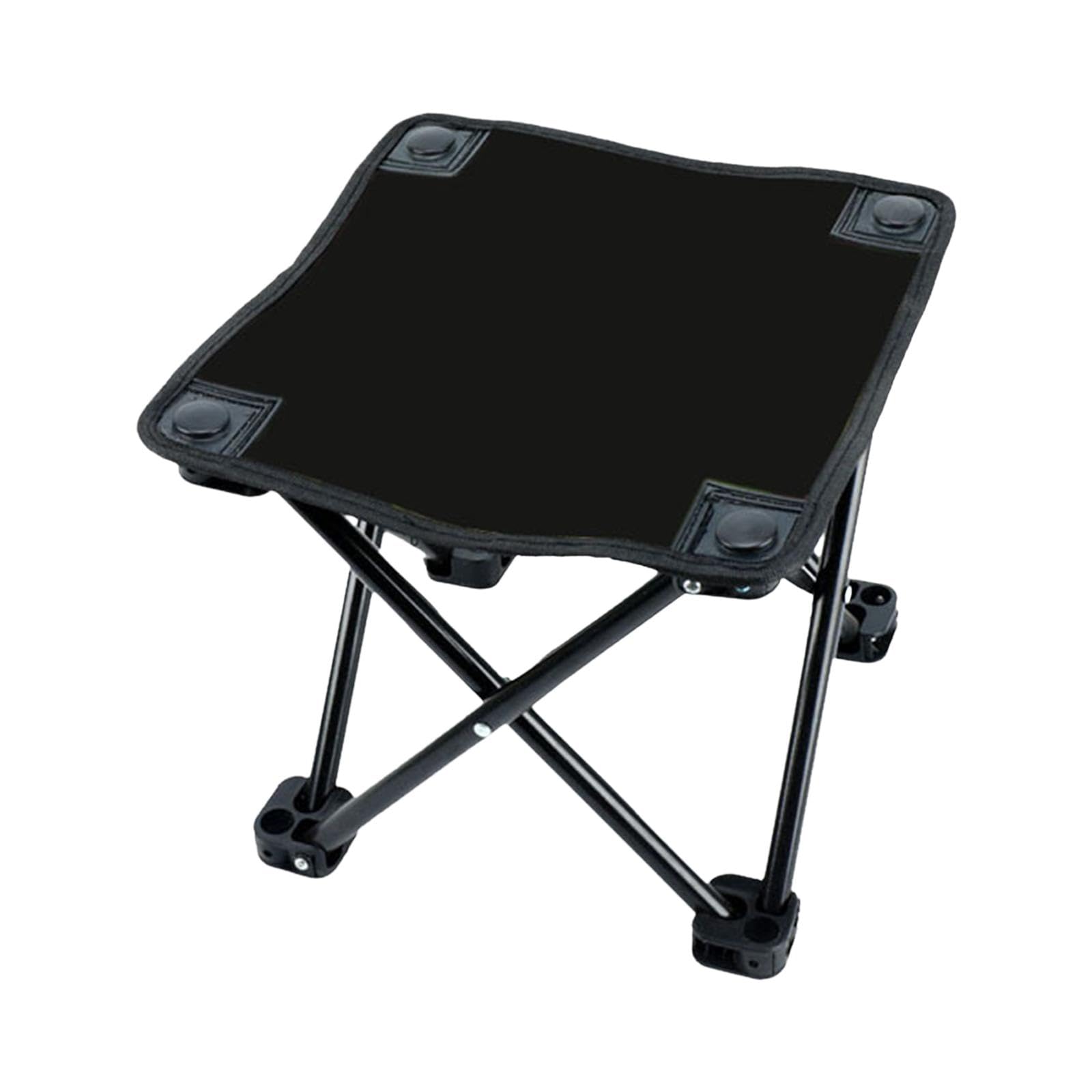 Pegciuho Camping Folding Stool Camp Stool Compact Picnic Chair Footrest Foot Stool Saddle