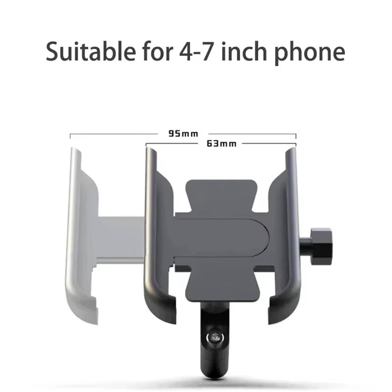 Support Téléphone Portable M1 Alliage D'aluminium pour Moto Navigation pour Véhicule Électrique Spécial Support Téléphone Moto