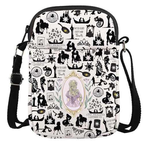 GJTIM Princess Gift Princess Merchandise Fairy Tale Princess Cartoon Movie Lover Gift Princess Crossbody Bag