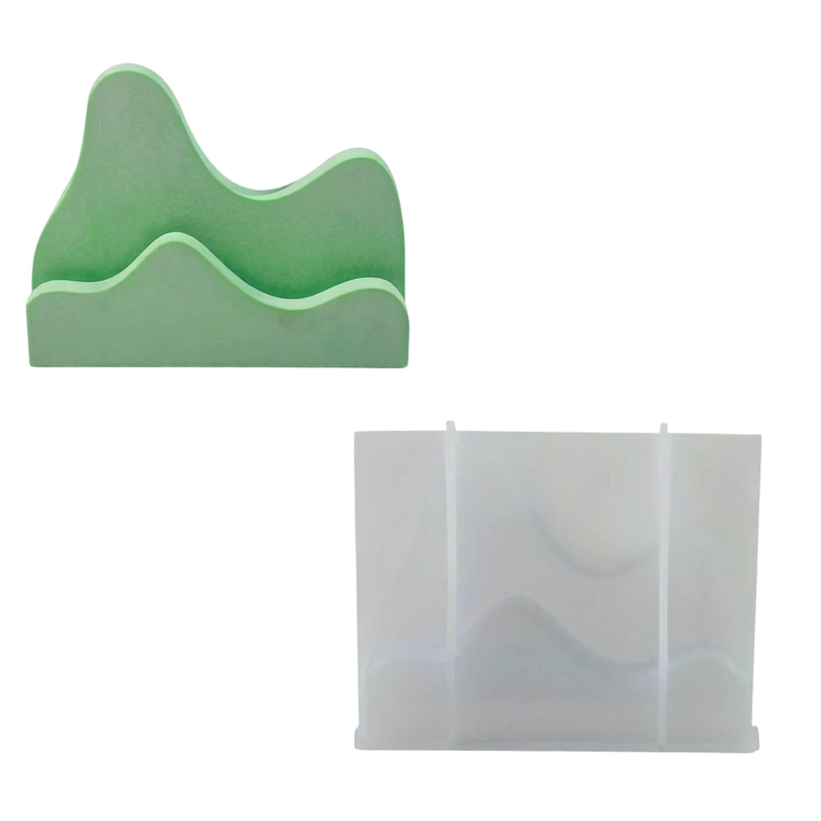 WEILWH Decorative Base Silicone Form for Desktop Accent Projects, Casting Mold for Resin, Plaster, and Wax Decor Base Casting Form Desktop Display Mold Silicone Resin Plaster Wax Soft Release