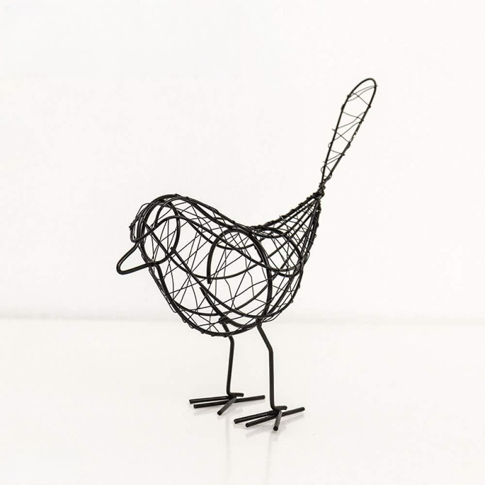 Petit oiseau en fer cadeau idéal pour couple et collection d'art