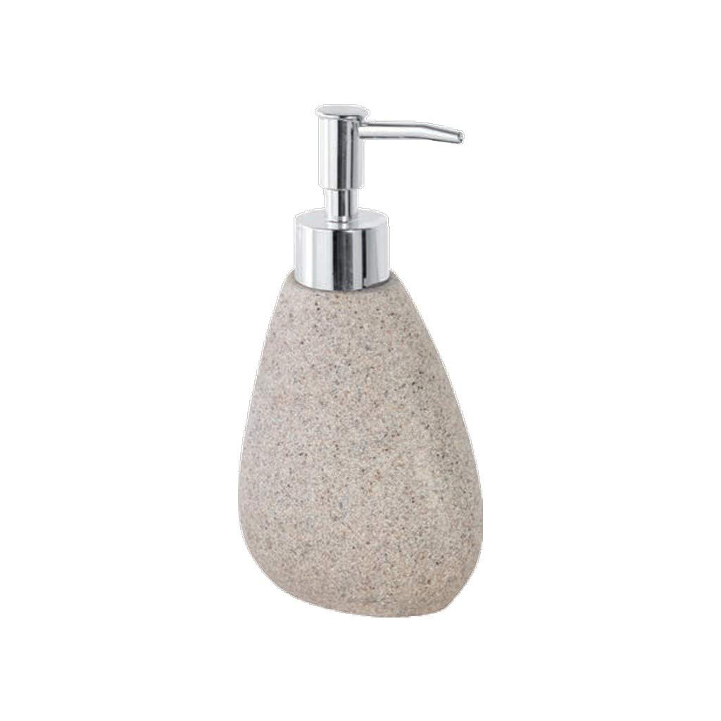 Feridras Stone Dispenser Sapone, Sabbia, 10x10x15 cm