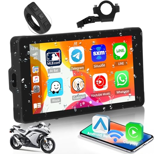 Schermo Wireless Carplay Per Moto Hikity - 5 Pollici Touchscreen | Navigatore GPS Impermeabile IP67 Con Android Auto - Foto 10