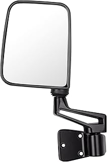 SCITOO Side View Mirror Driver Side Mirror Fit Compatible with 1995 for Jeep Wrangler 1997-2002 for Jeep Wrangler 1987-1994 for Jeep Wrangler Models with Half Door Manual Folding Non-Heated CH1320102