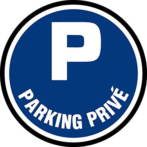 Panneau de signalisation - Désignation.Parking privé - 150mm Autocollant