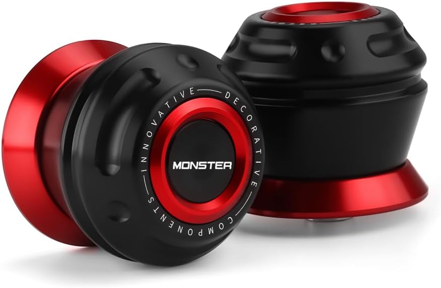 Motorcycle Front Wheel Axle Fork Slider Crash Protector Compatible With Ducati Monster 821 797 937 Monster821 Monster797 Monster937 Accessories (Red)