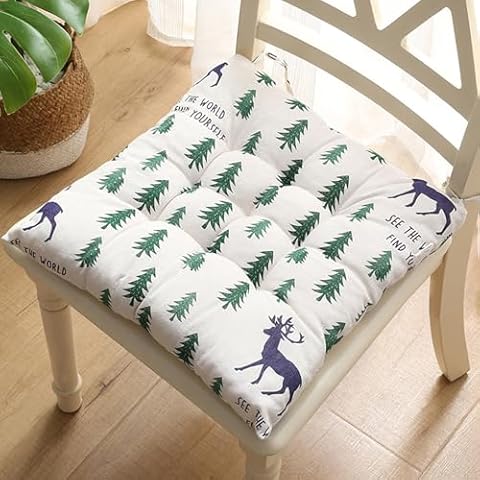 Hixingo Soft Cotton Chair Cushions Set Cover