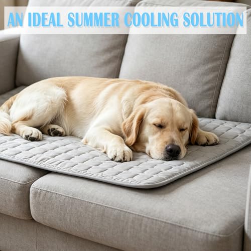 Dog Cooling Mat Large, Cooling Mat for Dogs and Pet Cooling Mat, Outdoor Patio Cooling and Car Travel Comfort, Crate Bedding Replacement, 55 cm by 70 cm Size - Image 5