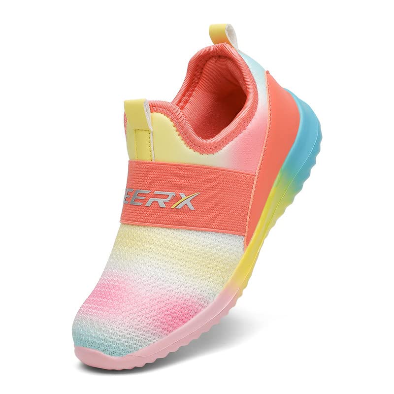 GEERX CARA Girls Slip On Athletic Sneaker Lightweight Breathable Comfortable Sport Walking Running Tennis Shoe (Toddler/Little Kid/Big Kid)