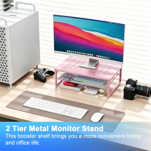Image of gianotter 2-Tier Metal Monitor Stand Riser