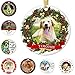 Personalized Christmas Ornaments with Dog Cats Pets 2022 Custom Pet Memorial Photo Ceramic Christmas Ornament Customized Christmas Ornament Dogs Gifts for Christmas Tree
