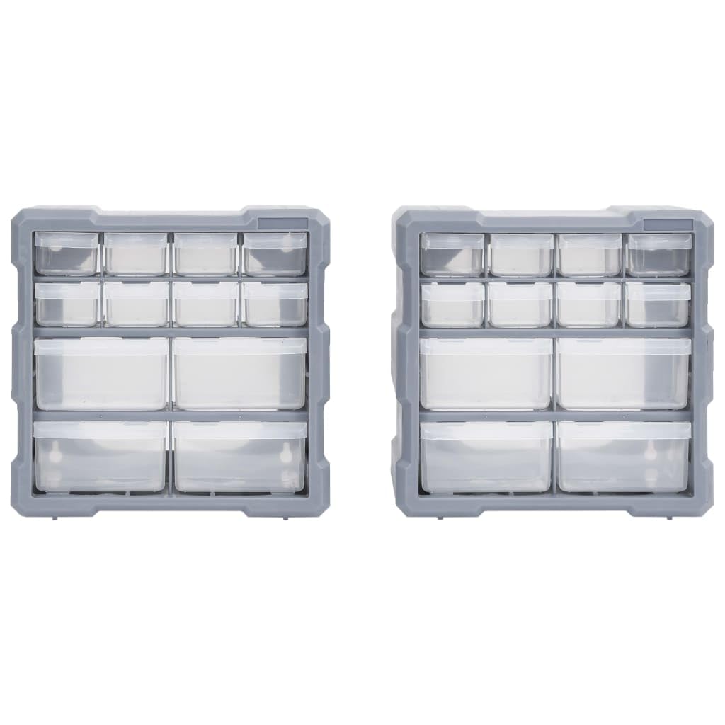 Genérico Organizadores multicajones con 12 cajones 2 uds 26,5x16x26 cm,Bricolaje,Accesorios de Bricolaje,Organización y Almacenamiento de Herramientas,Cajas de herramientas-147582