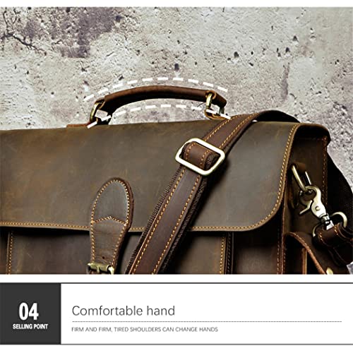 Sac messager en cuir véritable pour protéger votre ordinateur 13 pouces - 7