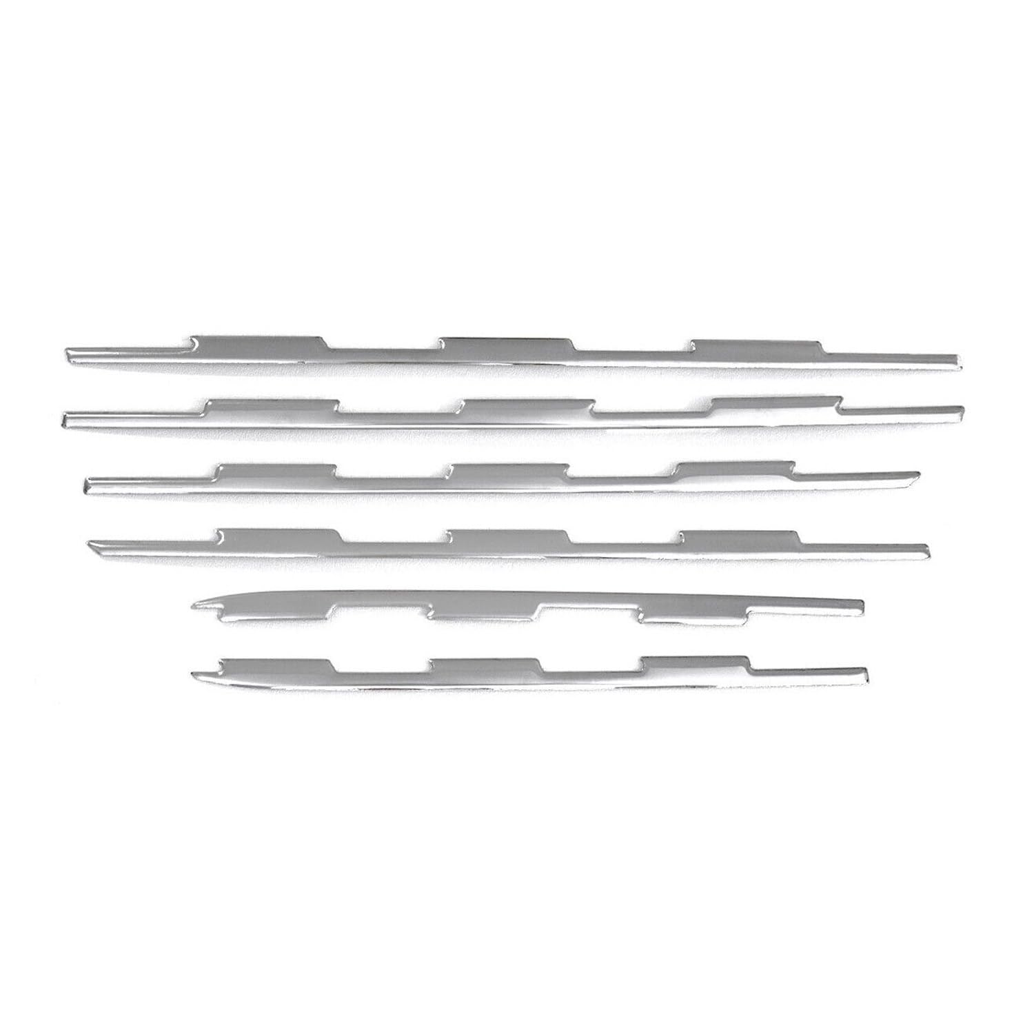 Moulure de Grille de Calandre Compatible avec Peugeot Rifter 2018-2026, Garniture Baguette de Calandre en Acier Inoxydable Argent