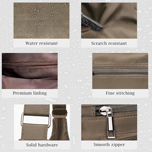 Image of VOLGANIK ROCK Crossbody Bags for Women RFID Lightweight Travel Shoulder Bag Waterproof Nylon purses and handbags Pocketbook