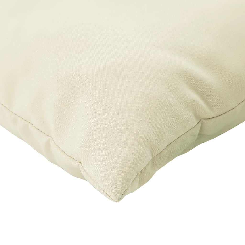 vidaXL Cojines de sofá 4 Unidades Tela Crema 60x60 cm