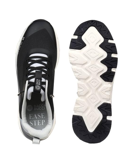 Image of Bacca Bucci BB On-The-Go Men Slip-On Walking & Running Shoes with Stretch Laces and Cushioned Sole